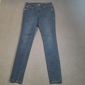 Jag Jeans Mid Rise Skinny Womens Size 4 Blue Dark Indigo Stretch Denim